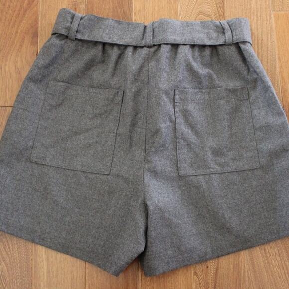 NWT Bonpoint Women's Virgin Wool Gray Shorts Belted Gustavey Style 36 (US 4) - Picture 5 of 9